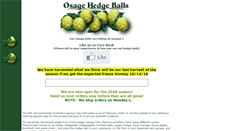 Desktop Screenshot of osagehedgeballs.com